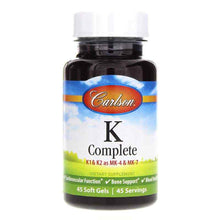 K Complete, 45 Softgels, by Carlson Labs