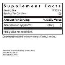 Kidney Beef Natural Glandular, by Allergy Research Group, image #2