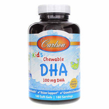 Kids Chewable DHA Omega-3s with Natural Orange Flavor, 180 Chewables, by Carlson Labs