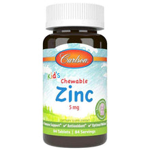 Kid's Chewable Zinc 5 Mg, 84 Tablets, by Carlson Labs