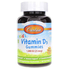Kid's Vitamin D3 Gummies 1000 IU, Fruit, by Carlson Labs