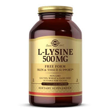 L-Lysine 500 Mg, 250 Veg Capsules, by Solgar