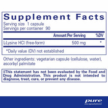 L-Lysine, by Pure Encapsulations