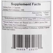 L-Methylfolate, 100 Capsules, by Cardiovascular Research