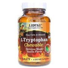 L-Tryptophan Chewable, Maple Vanilla, by Lidtke