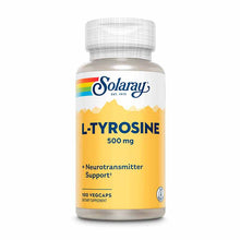 L-Tyrosine 500 Mg, 100 Veg Capsules, by Solaray