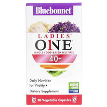 Ladies One 40+ Whole Food-Based Multiple, 30 Veg Capsules, by Bluebonnet