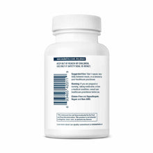 White bottle of Lipoic Acid 300 mg capsules with white screw-top lid and product label containing usage and warning informati