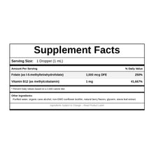 Liposomal B12 Folate, 1 Oz, by NutriDyn