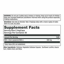 Liposomal NAD+ 500mg, by Solaray