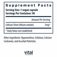 Lithium (orotate) 5 Mg, by Vital Nutrients, image #4