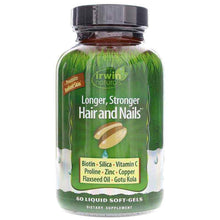 Longer, Stronger Hair and Nails, 60 Liquid Softgels, by Irwin Naturals