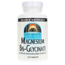 Magnesium Bis-Glycinate, 120 Tablets, by Source Naturals