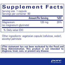 Magnesium (glycinate), by Pure Encapsulations
