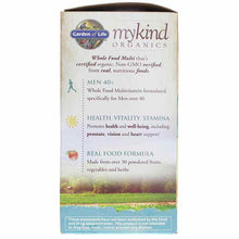 Men's Multi 40+ Whole Food Multivitamin, 60 Veg Tablets, by Garden of Life mykind Organics, image #4