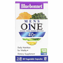 Men's One 40+ Whole Food-Based Multiple, 30 Veg Capsules, by Bluebonnet