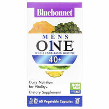 Men's One 40+ Whole Food-Based Multiple, 60 Veg Capsules, by Bluebonnet