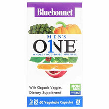 Men's One Whole Food-Based Multiple, 60 Veg Capsules, by Bluebonnet