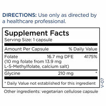 L-Methylfolate - 10 mg, by Metabolic Maintenance, image #2