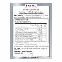 Mito-Detox III, 60 Veg Capsules, by BioSpec, image #2