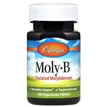 Moly-B Chelated Molybdenum, 100 Veg Tablets, by Carlson Labs