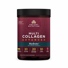 Multi Collagen Advanced Hydrate Powder, Mixed Berry, 30 Servings, by Ancient Nutrition