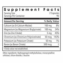 Supplement Facts label for Muscle Recovery capsules showing serving size of 2 capsules with 90 servings per container and min