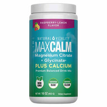 Natural Calm Plus Calcium, Raspberry-Lemon, 16 Oz, by Natural Vitality