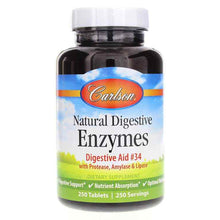 Natural Digestive Enzymes, 250 Tablets, by Carlson Labs