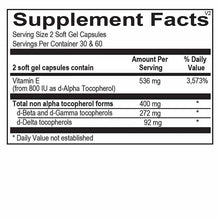 Natural Vitamin E Mixed Tocopherols, 60 Softgels, by Ortho Molecular, image #2