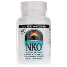 NKO Neptune Krill Oil 500 Mg, 30 Softgels, by Source Naturals