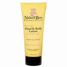 Nourishing Hand & Body Lotion, Vanilla Rose & Honey, 6.7 Oz, by Naked Bee