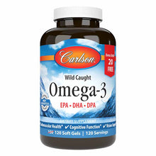 Omega-3 EPA|DHA|DPA, 120 Softgels Bonus, by Carlson Labs