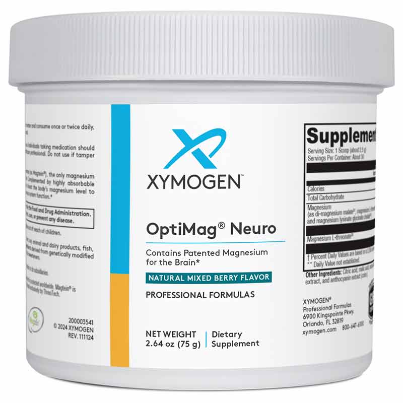 OptiMag Neuro Powder, Xymogen – Natural Healthy Concepts