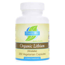 Organic Lithium (Orotate) 5 Mg, 250 Veg Capsules, by Priority One