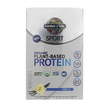 Organic Plant-Based Protein, Vanilla, 12 Packets, by Garden of Life Sport