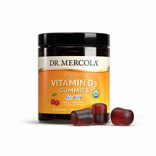 Organic Vitamin D3 for Kids, Cherry, 30 Gummies, by Dr. Mercola