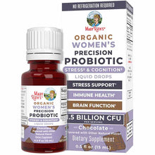 Organic Women's Precision Probiotic Stress & Cognition Drops, Chocolate, .5 Oz, by MaryRuth's Organics