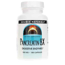Pancreatin 8X 500 Mg, 100 Capsules, by Source Naturals