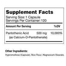 Pantothenic Acid 500 Mg, by Zahler, image #4