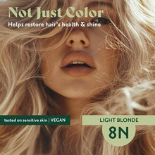 Permanent Hair Color Gel, 8N Light Blonde, by Herbatint, image #3