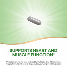 Gray oval potassium supplement capsule on green and white background.