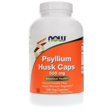 Psyllium Husk Caps 500 Mg, 500 Veg Capsules, by NOW Foods