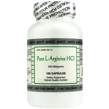 Pure L-Arginine HCl 500 Mg, 100 Capsules, by Montiff