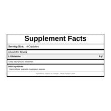 Pure L-Glutamine, 120 Veg Capsules, by NutriDyn