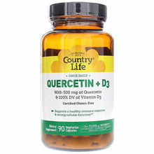 Quercetin+ D3, by Country Life