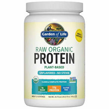 Raw Organic Protein, Unflavored, 19.75 Oz, by Garden of Life