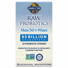 Raw Probiotics Men 50 & Wiser, 90 Veg Capsules, by Garden of Life