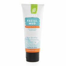 White tube with green, teal, and orange label reading "Silver Facial Mud" by Redmond Life, 4 oz.