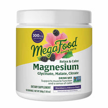 Relax + Calm Magnesium Powder, Blackberry Hibiscus, by Megafood